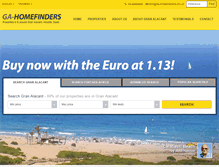 Tablet Screenshot of ga-homefinders.co.uk
